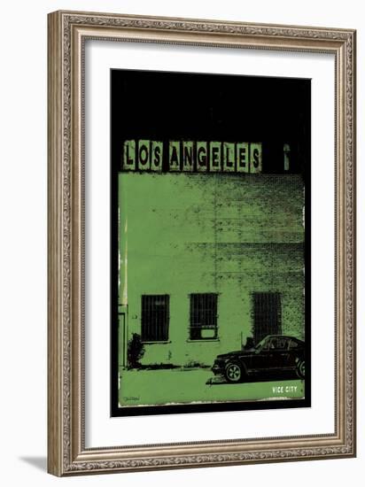 Vice City - Los Angeles-Pascal Normand-Framed Art Print