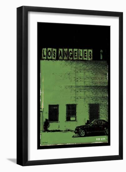 Vice City - Los Angeles-Pascal Normand-Framed Art Print