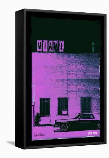 Vice City - Miami-Pascal Normand-Framed Stretched Canvas