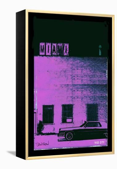 Vice City - Miami-Pascal Normand-Framed Stretched Canvas