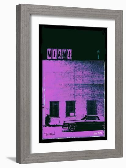 Vice City - Miami-Pascal Normand-Framed Art Print