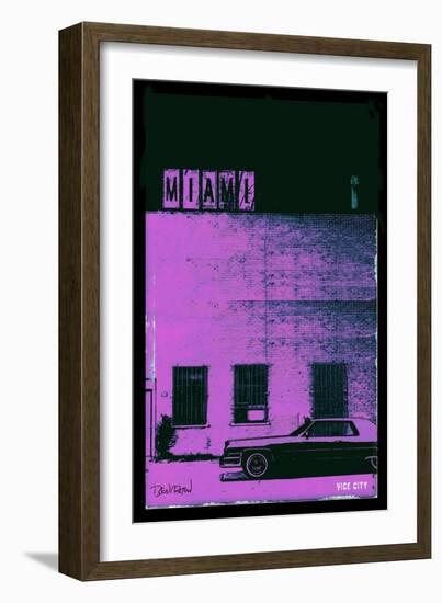 Vice City - Miami-Pascal Normand-Framed Art Print