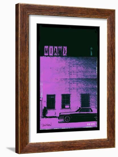 Vice City - Miami-Pascal Normand-Framed Art Print