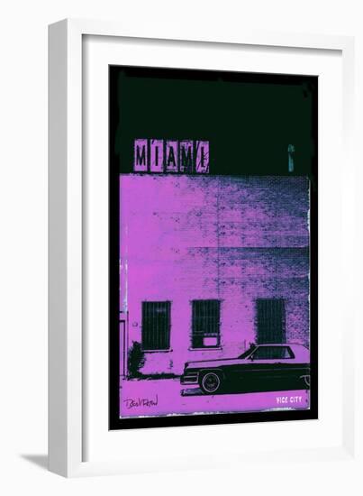 Vice City - Miami-Pascal Normand-Framed Art Print