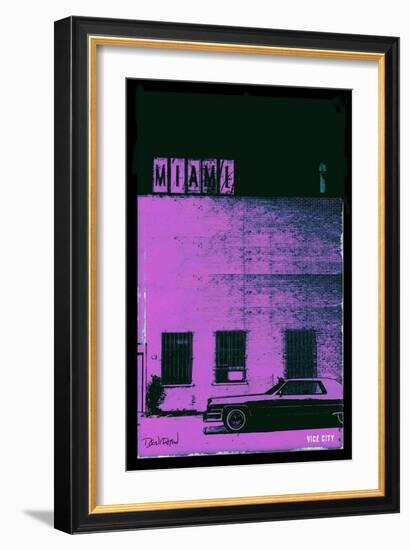 Vice City - Miami-Pascal Normand-Framed Art Print