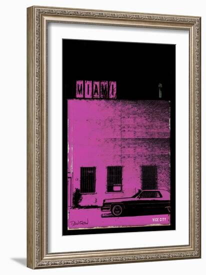 Vice City - Miami-Pascal Normand-Framed Art Print