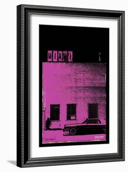 Vice City - Miami-Pascal Normand-Framed Art Print