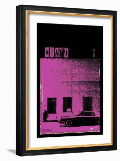 Vice City - Miami-Pascal Normand-Framed Art Print