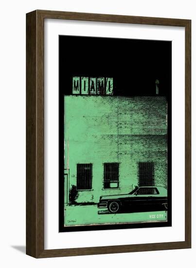 Vice City - Miami-Pascal Normand-Framed Art Print