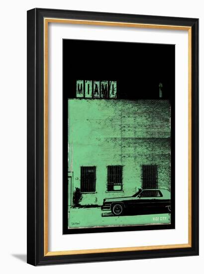 Vice City - Miami-Pascal Normand-Framed Art Print