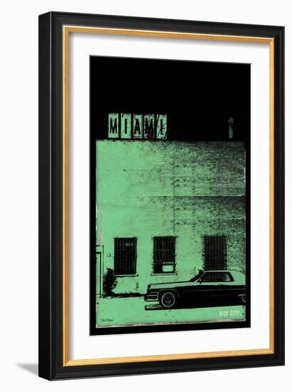 Vice City - Miami-Pascal Normand-Framed Art Print