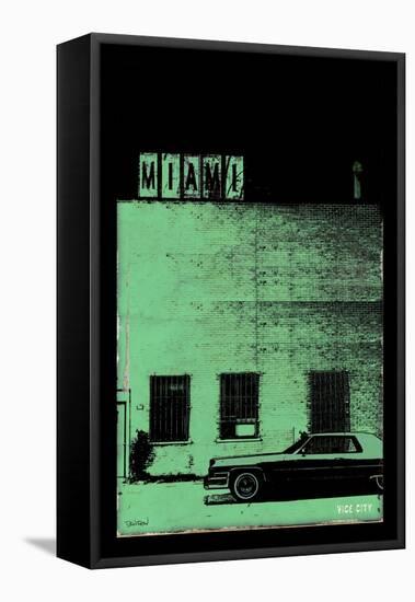 Vice City - Miami-Pascal Normand-Framed Stretched Canvas