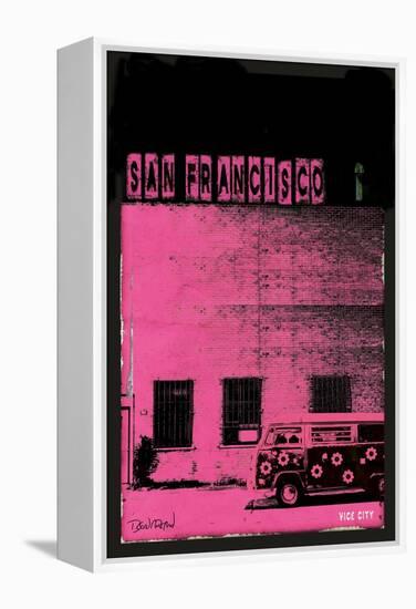 Vice City - San Francisco-Pascal Normand-Framed Stretched Canvas