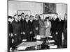 Vice Pres Harry Truman Took Oath of Office in White House Cabinet Room after Roosevelt's Death-null-Mounted Photo