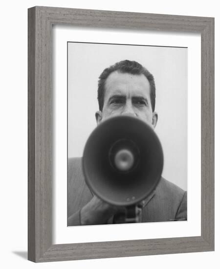 Vice President Richard Nixon-Joe Scherschel-Framed Photographic Print