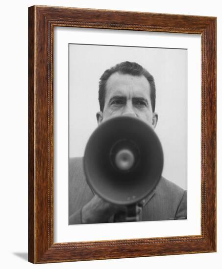 Vice President Richard Nixon-Joe Scherschel-Framed Photographic Print