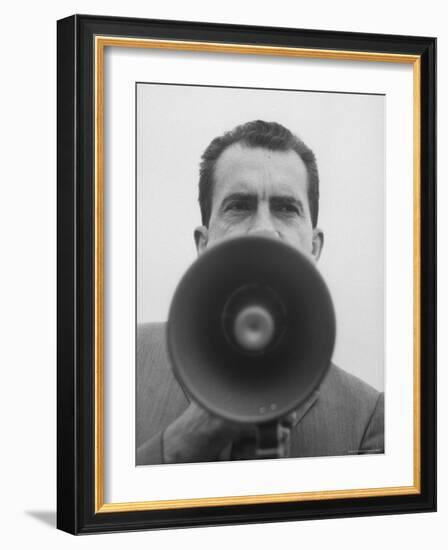 Vice President Richard Nixon-Joe Scherschel-Framed Photographic Print