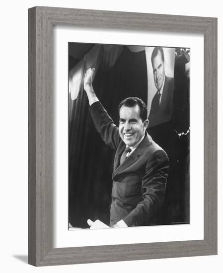 Vice President Richard Nixon-Joe Scherschel-Framed Photographic Print