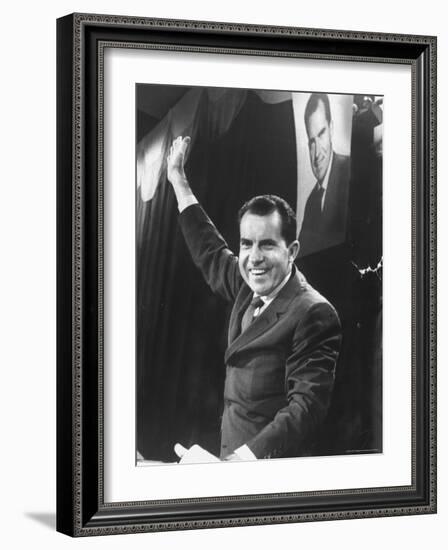 Vice President Richard Nixon-Joe Scherschel-Framed Photographic Print