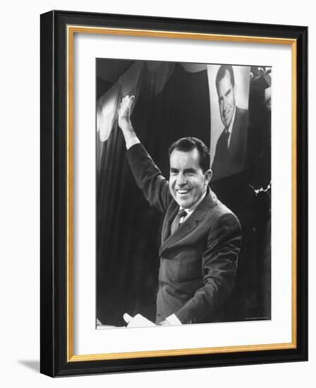 Vice President Richard Nixon-Joe Scherschel-Framed Photographic Print