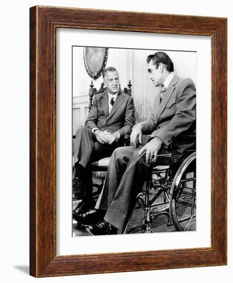 Vice President Spiro Agnew Visits with Right Wing Segregationist Democratic Governor George Wallace-null-Framed Photo