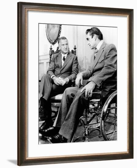 Vice President Spiro Agnew Visits with Right Wing Segregationist Democratic Governor George Wallace-null-Framed Photo