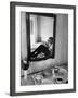 Vice Presidential Candidate Richard M. Nixon Eating Breakfast in His Hotel Room-Cornell Capa-Framed Photographic Print
