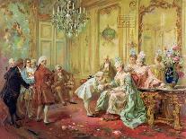 The Presentation of the Young Mozart to Mme De Pompadour at Versailles in 1763-Vicente De Paredes-Framed Giclee Print