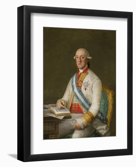 Vicente Maria De Vera De Aragon, Duque De La Roca, C.1795-Francisco de Goya-Framed Giclee Print