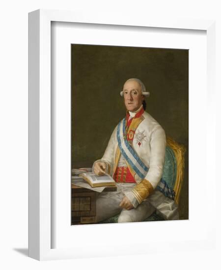 Vicente Maria De Vera De Aragon, Duque De La Roca, C.1795-Francisco de Goya-Framed Giclee Print