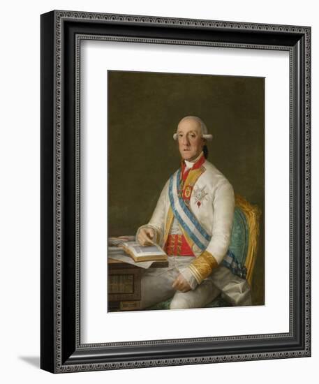 Vicente Maria De Vera De Aragon, Duque De La Roca, C.1795-Francisco de Goya-Framed Giclee Print