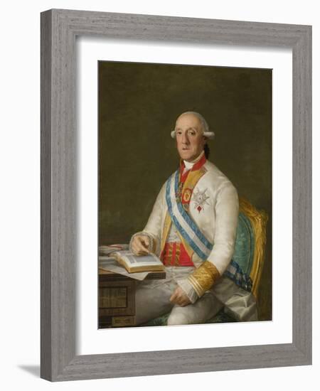 Vicente Maria De Vera De Aragon, Duque De La Roca, C.1795-Francisco de Goya-Framed Giclee Print