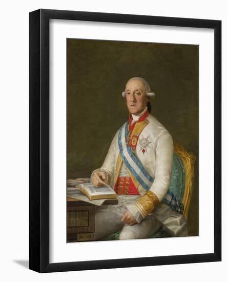 Vicente Maria De Vera De Aragon, Duque De La Roca, C.1795-Francisco de Goya-Framed Giclee Print