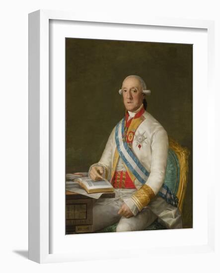 Vicente Maria De Vera De Aragon, Duque De La Roca, C.1795-Francisco de Goya-Framed Giclee Print