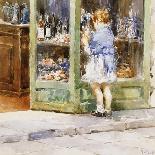 The Window-Shopping Girl-Vicenzo Irolli-Framed Giclee Print