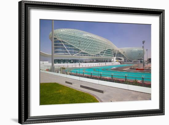 Viceroy Hotel and Formula 1 Racetrack, Yas Island, Abu Dhabi, United Arab Emirates, Middle East-Frank Fell-Framed Photographic Print