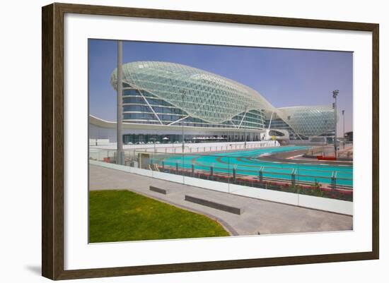 Viceroy Hotel and Formula 1 Racetrack, Yas Island, Abu Dhabi, United Arab Emirates, Middle East-Frank Fell-Framed Photographic Print