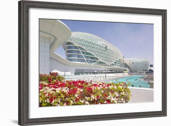 Viceroy Hotel and Formula 1 Racetrack, Yas Island, Abu Dhabi, United Arab Emirates, Middle East-Frank Fell-Framed Photographic Print