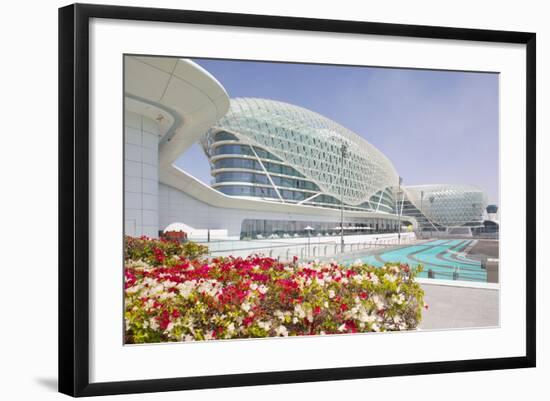 Viceroy Hotel and Formula 1 Racetrack, Yas Island, Abu Dhabi, United Arab Emirates, Middle East-Frank Fell-Framed Photographic Print