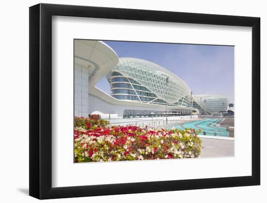 Viceroy Hotel and Formula 1 Racetrack, Yas Island, Abu Dhabi, United Arab Emirates, Middle East-Frank Fell-Framed Photographic Print