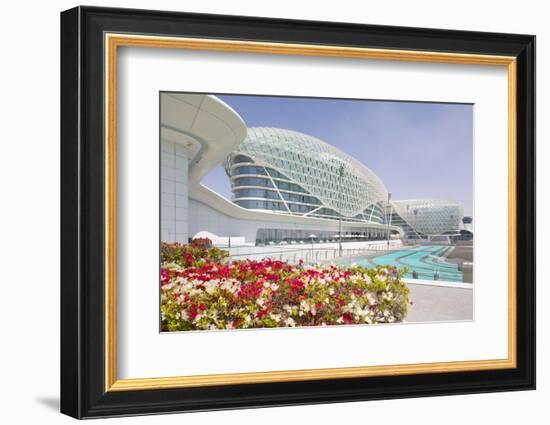 Viceroy Hotel and Formula 1 Racetrack, Yas Island, Abu Dhabi, United Arab Emirates, Middle East-Frank Fell-Framed Photographic Print