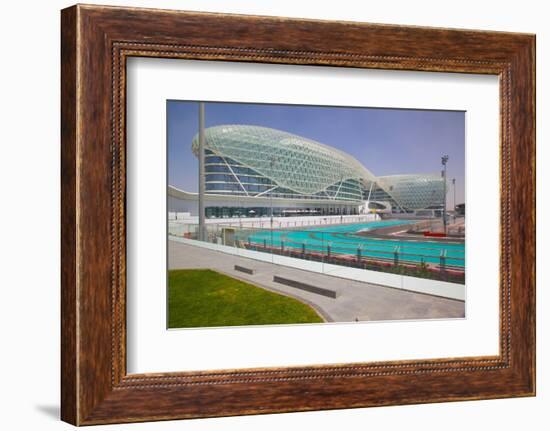 Viceroy Hotel and Formula 1 Racetrack, Yas Island, Abu Dhabi, United Arab Emirates, Middle East-Frank Fell-Framed Photographic Print