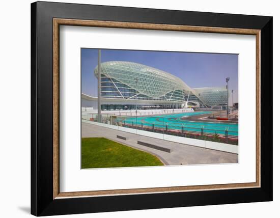 Viceroy Hotel and Formula 1 Racetrack, Yas Island, Abu Dhabi, United Arab Emirates, Middle East-Frank Fell-Framed Photographic Print