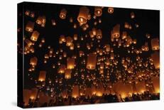 Floating Lanterns-null-Giclee Print