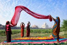 Taj Mahal At Dusk-Vichaya-Mounted Photographic Print