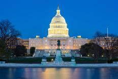 US Capitol Building at Dusk, Washington Dc, USA-vichie81-Photographic Print