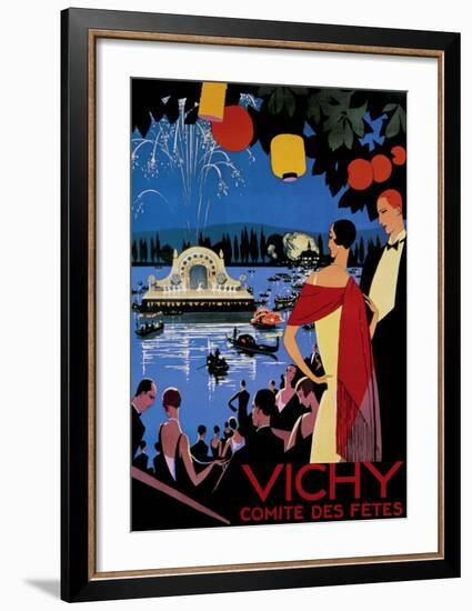 Vichy Comite des Fetes-Roger Broders-Framed Giclee Print