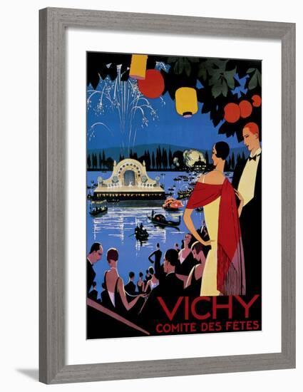 Vichy Comite des Fetes-Roger Broders-Framed Giclee Print