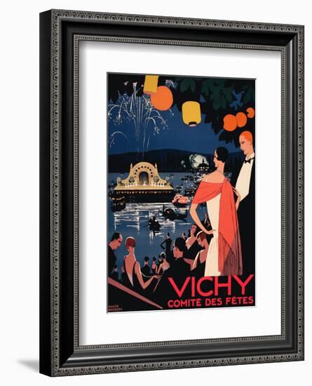 Vichy Comite des Fetes-Vintage Posters-Framed Giclee Print