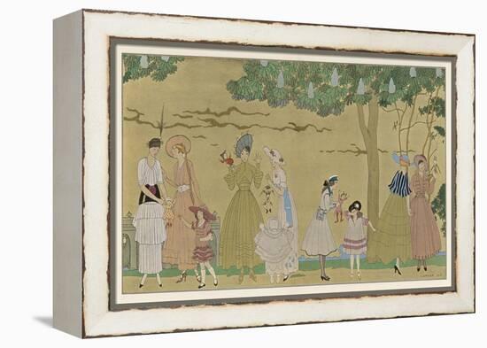 Vichy Fashions 1915-Georges Barbier-Framed Stretched Canvas